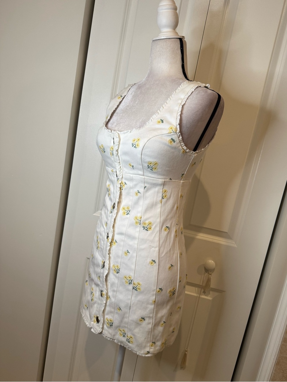 For Love & Lemons Waverly Denim Mini Dress - Picture 6 of 8